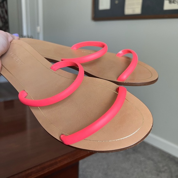 J. Crew | pink strap slip-on sandals - 10 - Picture 6 of 14